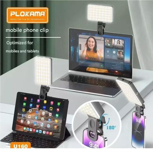 PLOKAMA U160 Portable LED Light Ultra Bright Rechargeable Pro Photography