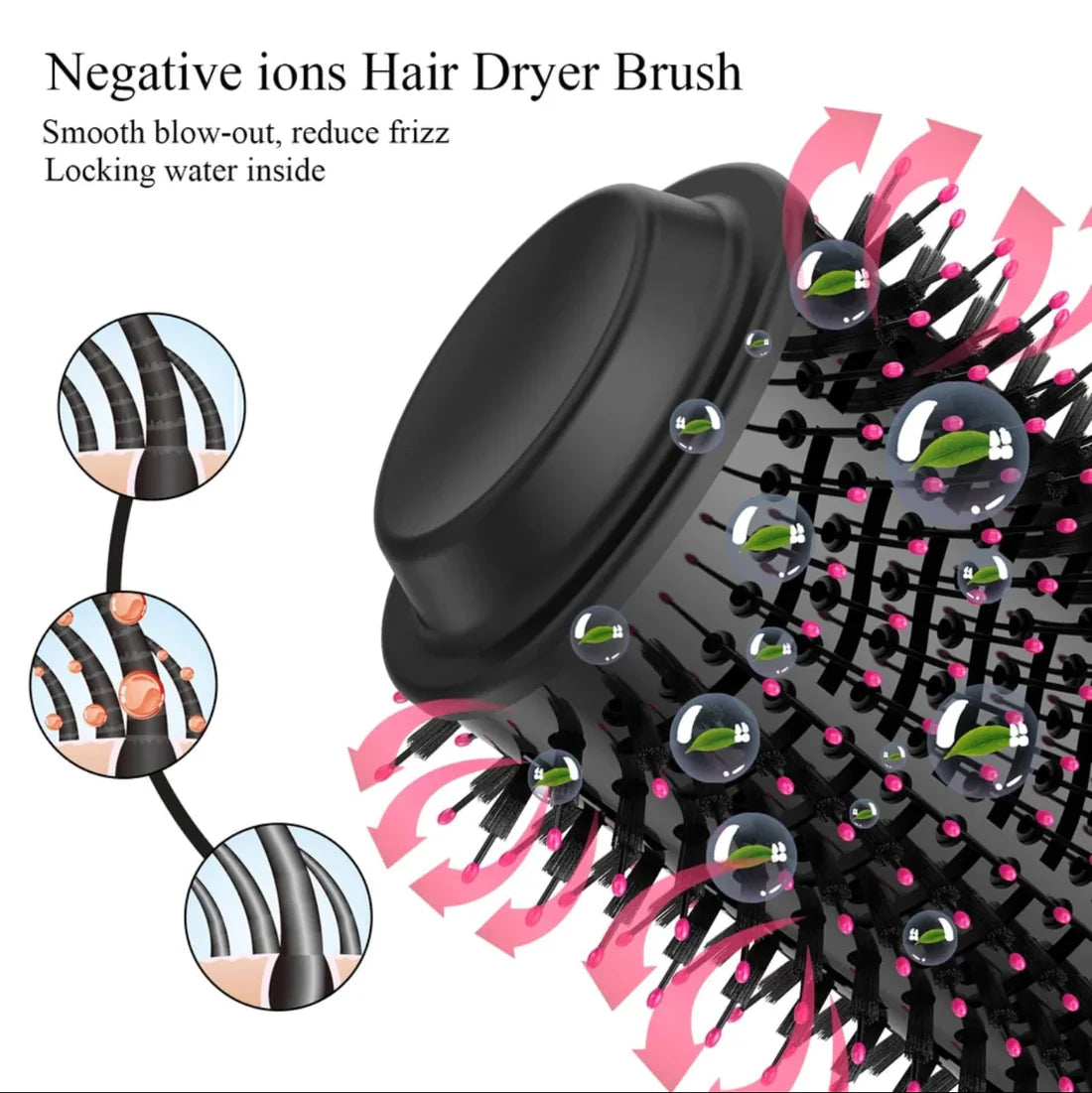 One Step Hot Air Brush Dryer & Straightener