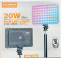 Plokama U480 PRO Portable RGB Photography LED Light with Rechargeable Light Panel for Photography Video with 180° Tilt Angle Adjustment and Type-C Charging.