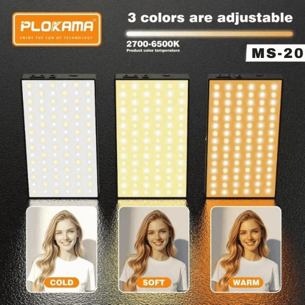 PLOKAMA MS-20 LED Photography Light