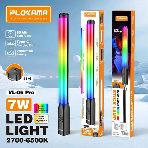 PLOKAMA VL06 Pro RGB Light Stick RGB Lighting