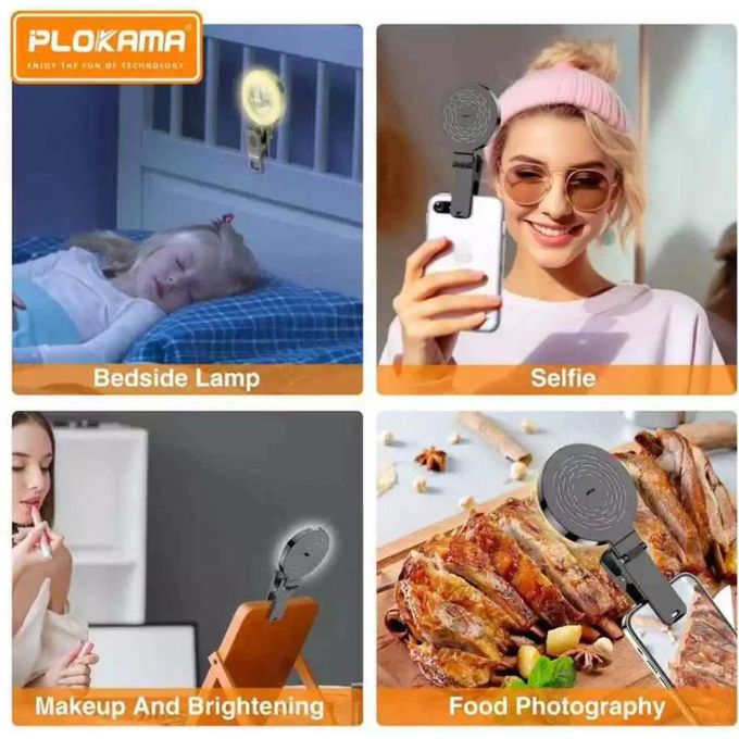 PLOKAMA U20 Mini Selfie Ring Light