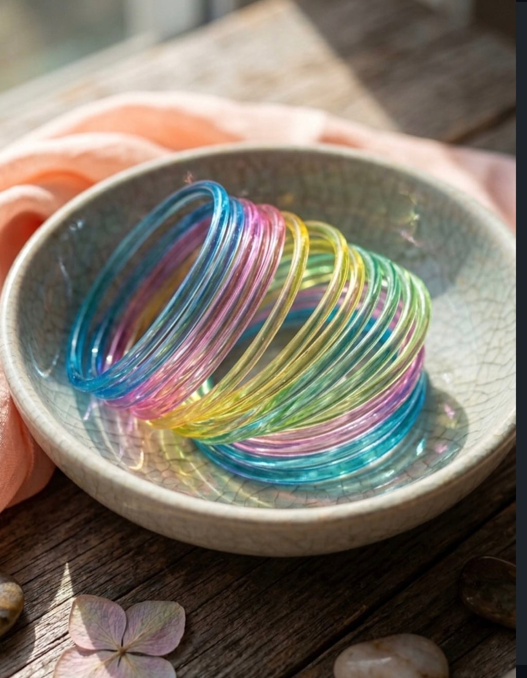 Glossy Jelly Bangles