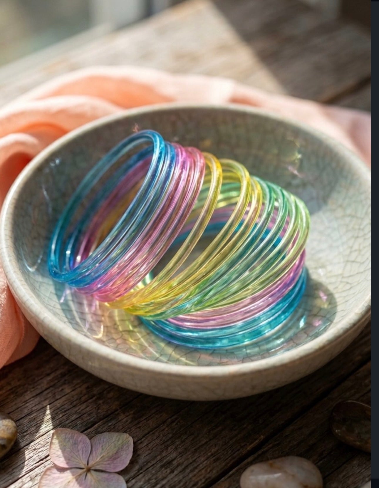 Glossy Jelly Bangles