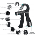 Adjustable Hand Gripper with Counter (10-60kg Strength)