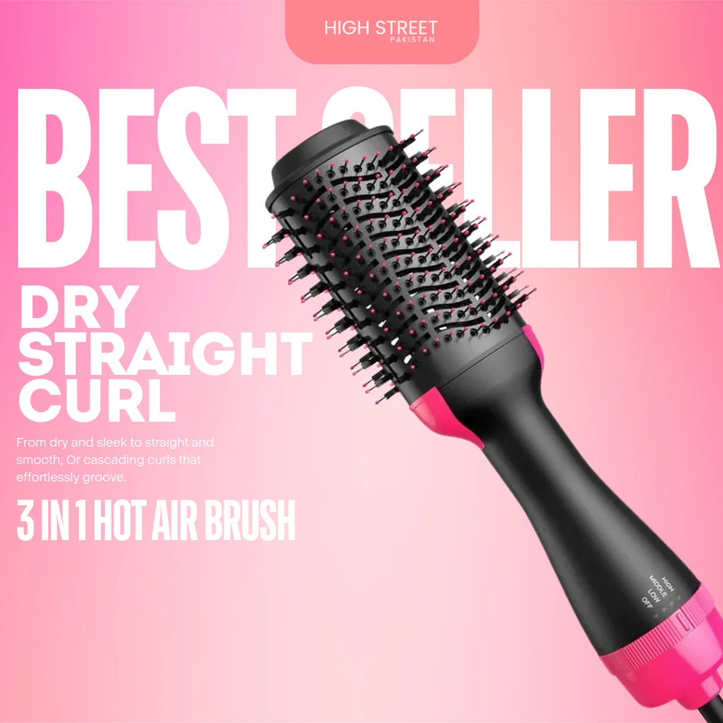 One Step Hot Air Brush Dryer & Straightener