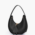 Black Crescent Hobo Bag